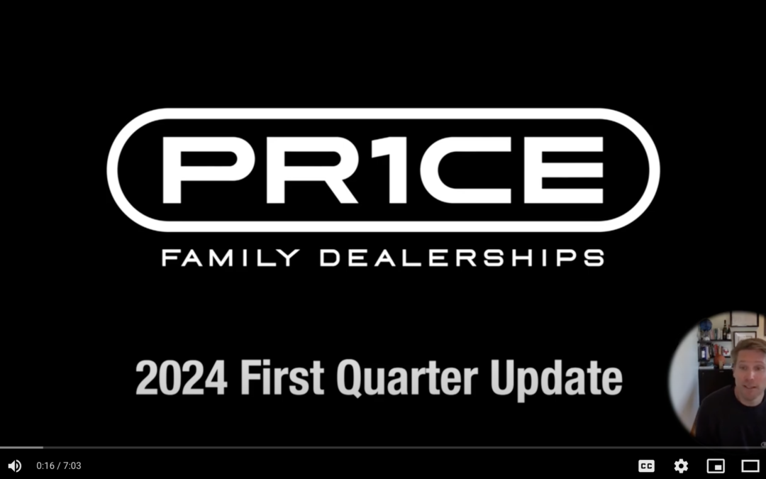 Q1 Company Update from Nick Price